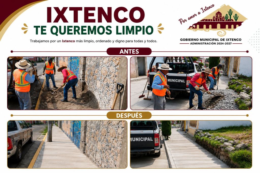 UN IXTENCO LIMPIO LO CONSTRUIMOS ENTRE TODAS Y&nbsp;TODOS