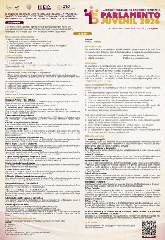 Convocatoria Abierta al Parlamento Juvenil&nbsp;2026!