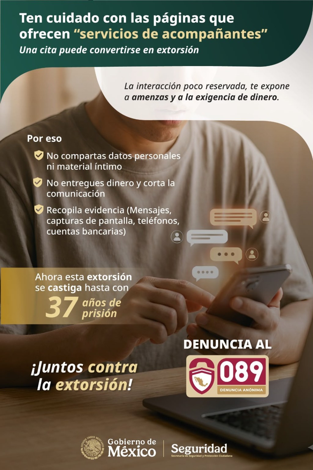 GOBIERNO DE IXTENCO EXHORTA A LA CIUDADANÍA A MANTENERSE ALERTA ANTE LA&nbsp;EXTORSIÓN